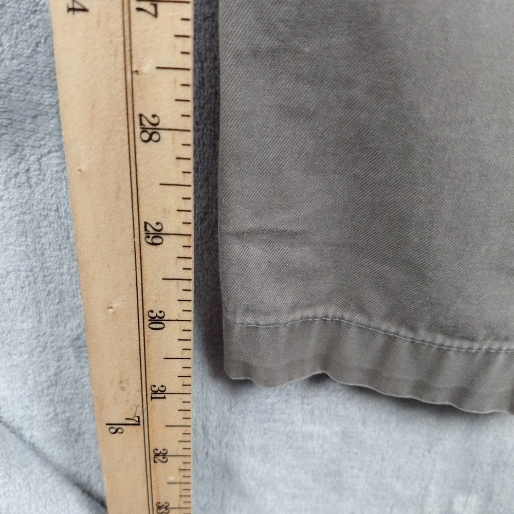 Banana Republic Gavin Flat Front Chino Pants Mens 35x32 Khaki Straight‎ Cotton